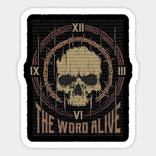 The Word Alive Vintage Skull Sticker